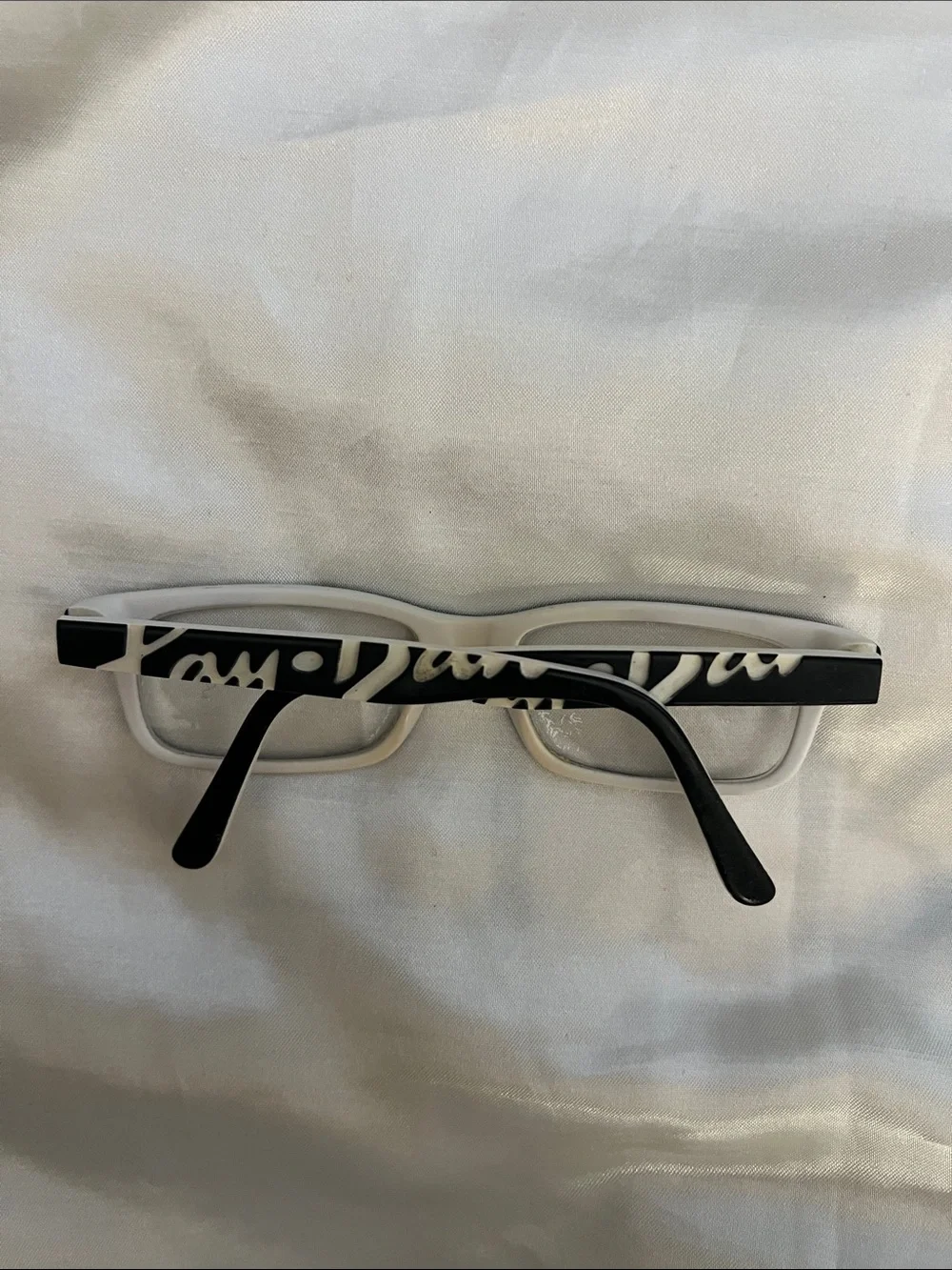 Ray-Ban Black and White Two-Tone Rectangular  Frames
